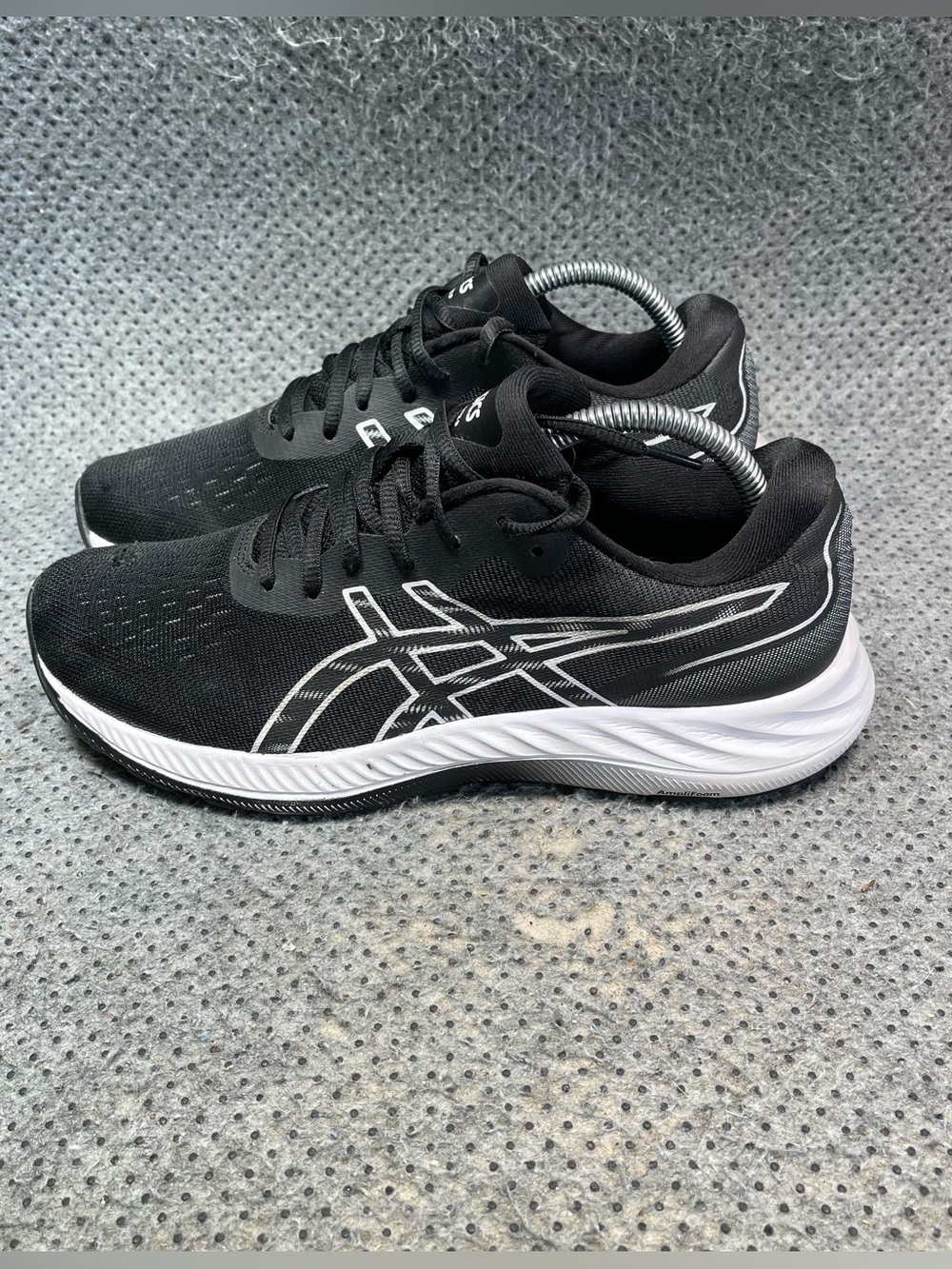 Asics Gel-Excite 9 Black Running Shoes No Insoles Size 8.5 Women’s